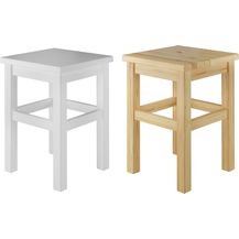 Bild für Holzhocker Massivholzsitz ohne Lehne in Kiefer massiv