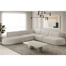 Bild für Ecksofa Designersofa PALMA Stoff Ascot Beige Universal