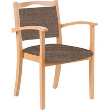 Bild für einrichtungsdesign24 Armlehnstuhl 4-Fußstuhl Holzstuhl mit Armlehnen Alexander Seniorenstuhl Esszimmer