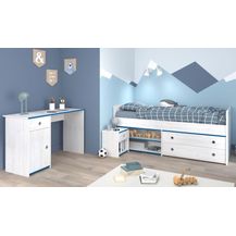 Bild für Parisot Kinderzimmer und Jugendzimmer Smoozy in weiß Kiefer Set 3-tlg.