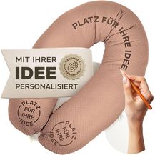 Bild für sei Design XXL Stillkissen ergonomisch 190x30 Schwangerschaftskissen Seitenschläferkissen Komfortkissen Erwachsene Baby Kissen mit Bezug 100% Baumwolle