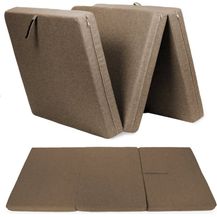 Bild für sunnypillow Premium Klappmatratze 80 x 195 x 15 cm Braun 