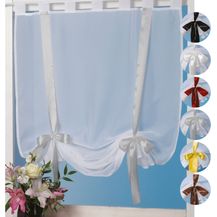 Bild für Raffgardine mit Schlaufen 80x160 cm Auswahl: hellgrau