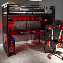 Bild für X Rocker Hochbett Battlebunk Gaming Hochbett mit XL-Schreibtisch