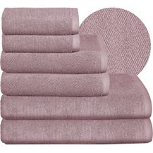 Bild für Beautex Handtuch Set Handtuch Set, Made in Europe, Frottier, (Multischlaufen-Optik, Frottier Premium Set aus 100% Baumwolle 550g/m)