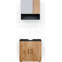 Bild für Badmöbel-Set Irma Goldkraft Eiche/Anthrazit 2 Teile