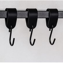 Bild für Metallbude Garderobenhaken LEDER S-HAKEN (3 St)