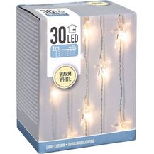Bild für Spetebo LED-Lichtervorhang Sternen Lichtervorhang 30 LED warm weiß