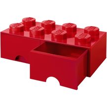 Bild für Lego 'Storage Brick 8' Aufbewahrungsbox rot mit 2 Schubladen