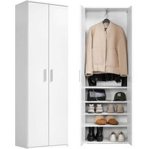 Bild für mokebo Mehrzweckschrank Der Lange (60x180 cm, mit einer Kleiderstange & Schuhfächern)