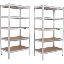 Bild für 2x Schwerlastregal 180x90x60cm Lagerregal Werkstattregal Weitspannregal Traglast je 875 kg