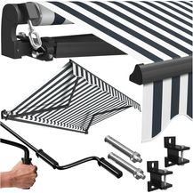 Bild für KESSER® Gelenkarmmarkise Markise Gelenkmarkise 300x250 cm Terrassenmarkise Klemmmarkise Sonnenmarkise inkl. Wandhalterung Sonnenschutz Balkonmarkise wasserabweisend Alu/Polyester