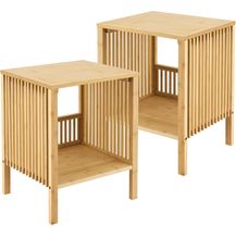 Bild für Beistelltisch Varde 50x39x33 cm 2er Set Bambus Natur [en. casa]