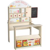 roba Kaufladen 'Minishop' - Theke - Tafel - Schiebtür - Holz - Natur