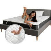 Matratzenschoner Topper 90x200 cm Premium Matratzenauflage SEI Design, Bettauflage - ergonomisch gesteppt mit 4X Gummi-Befestigung