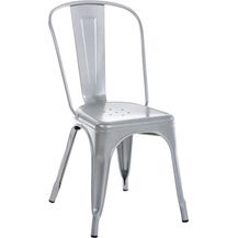 Bild für CLP Stuhl Benedikt aus Metall bis 200 kg belastbar stapelbar,silber