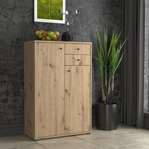 Bild für Kommode Sideboard Highboard Schuhe Stauraum Ordner Büro Artisan Eiche Nb. 740