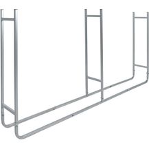 Bild für Stapelhilfe Kaminholzregal Brennholzregal 220x24x95 cm Metall Kaminholzständer