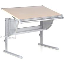 Bild für Kinderschreibtisch 'Spring' buche/silber