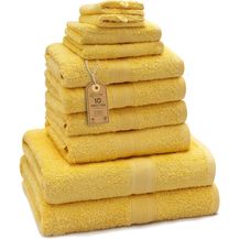 Bild für GREEN MARK Textilien 10 TLG. FROTTIER Handtuch-Set mit verschiedenen Größen 4X Handtücher