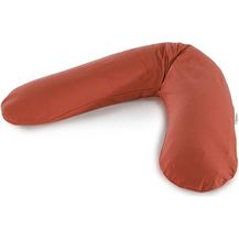 Bild für Theraline Stillkissen "Das Original" Microperlen inkl. Bezug 190 cm 47 Jersey rotbraun