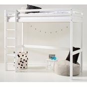 Hoppekids Hochbett ECO Dream 90x200 Massiv, umbaubar zum Einzelbett