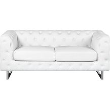 Bild für 2-Sitzer Sofa Kunstleder weiß VISSLAND