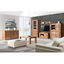 Bild für 99rooms Vittorio Wohnzimmerset Massivholz Eiche Rustikal mit LED-Beleuchtung