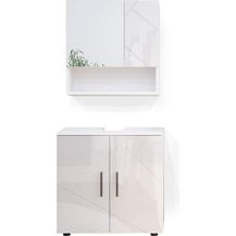 Bild für Badmöbel-Set Irma Weiß Hochglanz 2 Teile