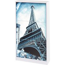 Bild für Schuhschrank >8956- Eifelturm< in Weiß, MDF