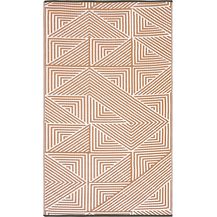 Bild für Fab Hab Outdoorteppich Tokyo Burnt Orange aus recyceltem Plastik wetterfest verschiedene Größen 150x240 cm
