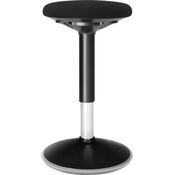 Songmics Bürohocker, ergonomisch, 360° Drehstuhl, höhenverstellbar, einfache Montage, schwarz, 50-65x33 cm