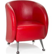 Bild für hjh OFFICE Polstersessel ST. Lucia Kunstleder Lounge-Sessel mit weicher Sitzpolsterung