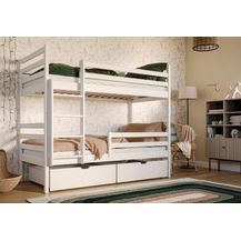 Bild für Kids Collective Etagenbett Hochbett 90x200 mit 2 Schubladen Kinderbett mit Rausfallschutz