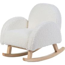 Bild für Childhome Teddy Schaukelstuhl Weiß / Natur Weiß