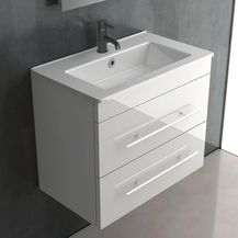 Bild für Alpenberger Hochglanz Weiß Badmöbel 