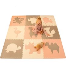 Bild für Hakuna Matte große Puzzlematte für Babys 1,8x1,8 m – 9 XXL Platten 60x60 cm mit Tieren – 20% dickere Spielmatte in Einer umweltfreundlichen Verpackung – schadstofffreie