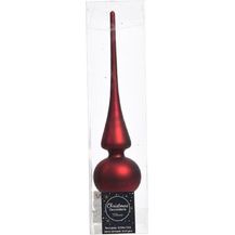 Bild für Kaemingk Christbaumspitze Christbaumschmuck Christbaumspitze Glas Ø 6 x 26 cm ochsenblut matt