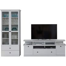 Bild für Wohnwand Baxter in weiß Schrankwand 273 cm