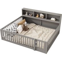 Bild für Kinderbett mit Lattenrost und Zaun