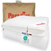 Paradies Kunstfaserbettdecke Prima Bio, Füllung: 100% Polyester, Bezug: 100% Baumwolle kbA, 4 Jahreszeiten Bettdecke anpassbar und ideal für jedes Wetter