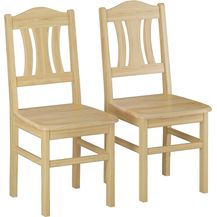 Bild für 2er-Set robuster Massivholzstuhl Kiefer