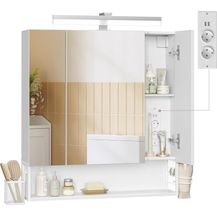 Bild für Vasagle Spiegelschrank mit Steckdosen und Haartrockner-Halter