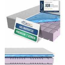 Bild für AM Qualitätsmatratzen Kaltschaummatratze mit 6 cm Gelschaum-Auflage