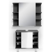 Bild für Badmöbel-Set Fynn Anthrazit 2 Teile Vicco