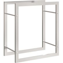 Bild für vidaXL Brennholzregal 50x28x56 cm Edelstahl 357859