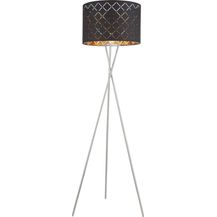 Bild für GLOBO Stehlampe Wohnzimmer Stehleuchte modern schwarz gold Dreibein 15229S1