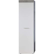 Bild für Garderobenschrank Street weiß und Beton grau 54x196 cm