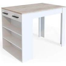 Bild für Esszimmertisch Repose Sonoma/Weiß 67 x 100 cm Vicco