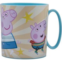 Bild für Peppa Pig Becher Mikrowellengeeigneter Kunststoffbecher 390 ml – Motivbecher für Kinder